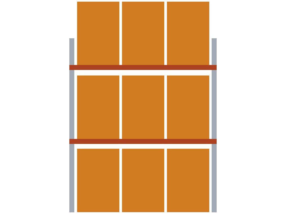 Palettenregal GF H3300xT1100xL2700 85/15