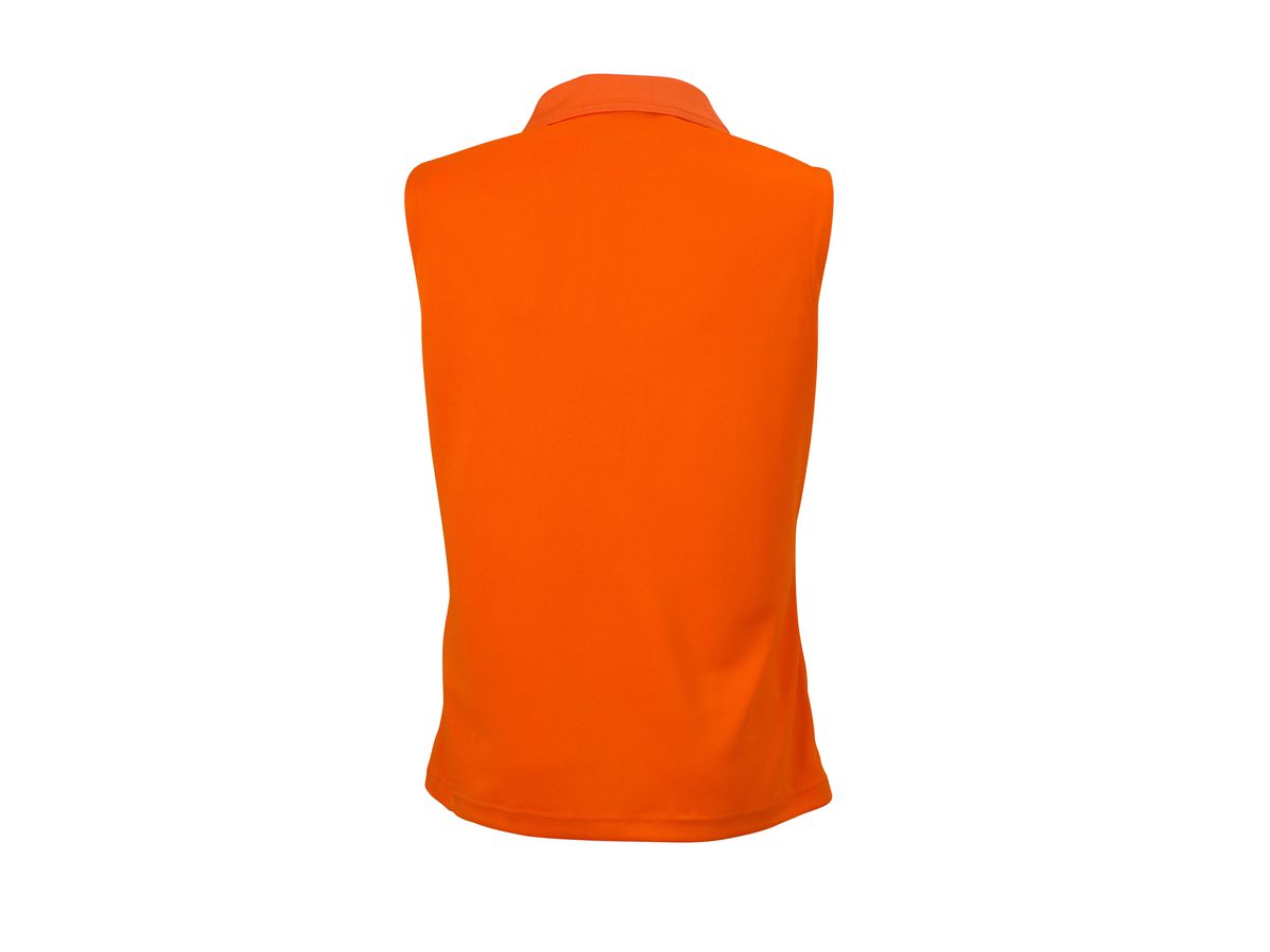 JN Ladies Active Polo Sleeveless JN575 100%PES, dark-orange, Größe S