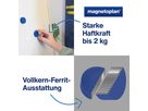 Magnet D 34 mm VE 10 Stück Haftkraft 2000 g, dblau