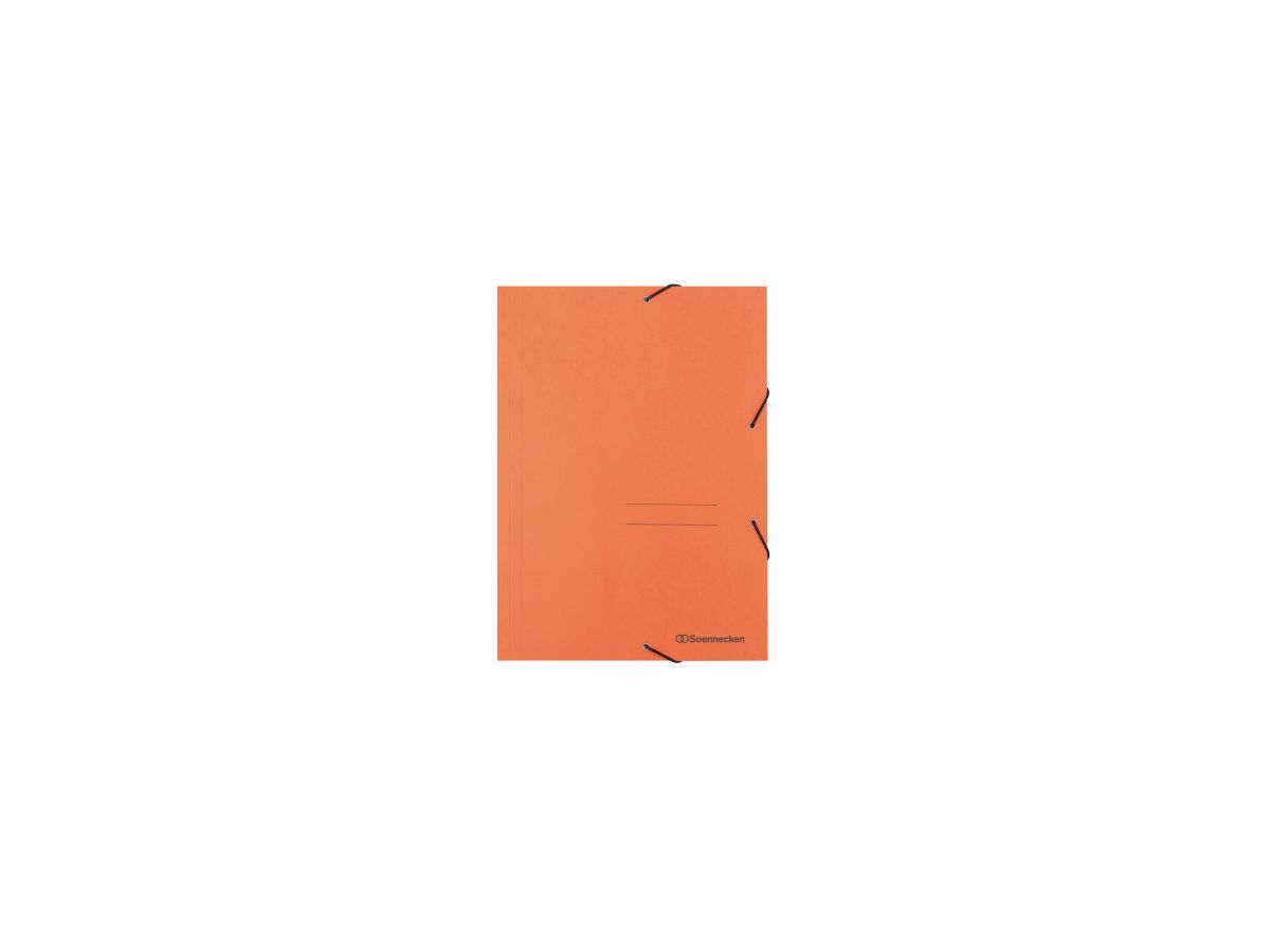 Soennecken Eckspanner 1475 DIN A4 3Klappen und Gummizug orange