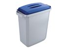 DURABLE Abfalleimer DURABIN VEH2012027 60l grau +Deckel bl