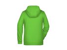 JN Ladies' Zip Hoody 8025 lime-green, Größe XXL