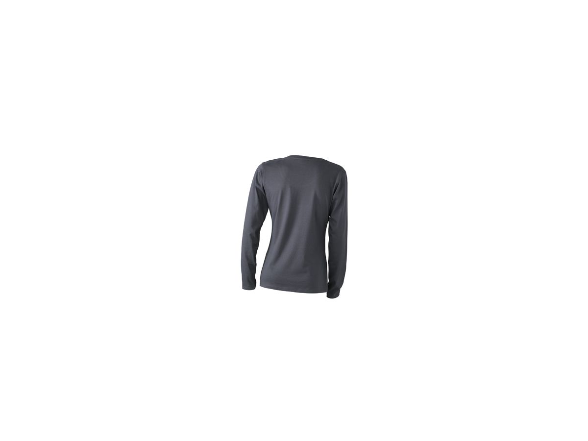 JN Ladies Shirt lang Medium JN903 100%BW, graphite, Größe 3XL