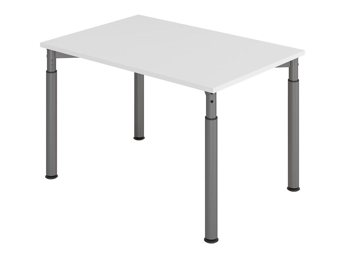 Schreibtisch 4-Fuß 1200x800 mm Grau