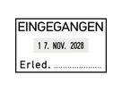 trodat Datumstempel Classic 2910/P04/C9 6x3,5x10,2cm l.gr/rt