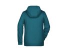 JN Ladies' Zip Hoody 8025 petrol-melange, Größe M