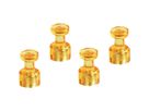 magnetoplan Magnet Memohalter 1666144 18mm orange 4 St./Pack