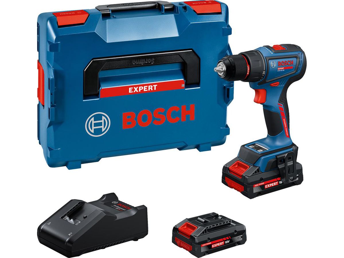 BOSCH EXPERT Akku-Bohrschrauber EXSR18V-90, 2x18V/4,0 Ah, Ladegerät