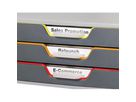 DURABLE Schubladenbox VARICOLOR 3 760327 3Schubfächer grau/farbig