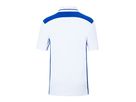JN Men's Workwear Polo - COLOR - JN858 white/royal, Größe 6XL