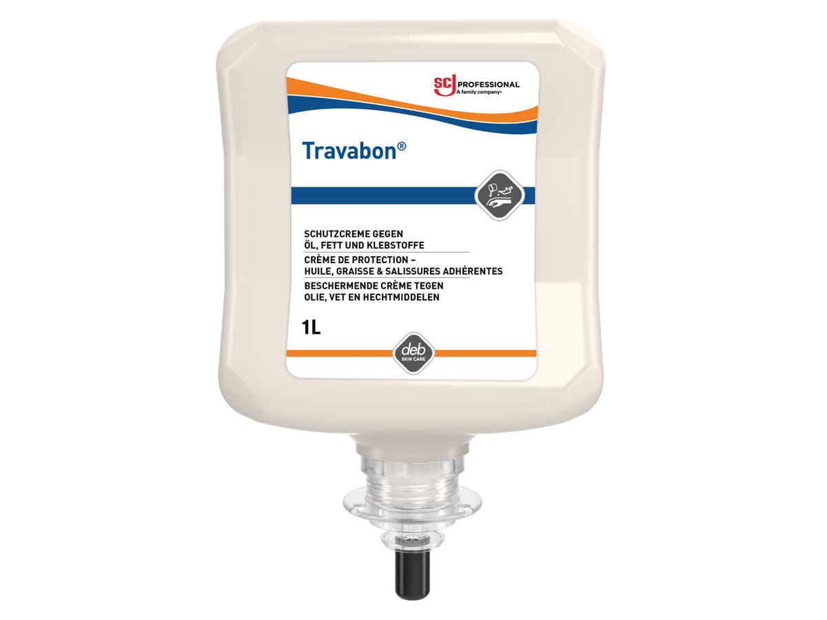 SC JOHNSON Hautschutzcreme Travabon 1.000 ml Kartusche, TVC1L