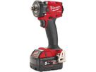MILWAUKEE Akku-Schlagschrauber 1/2" 4kt, M18FIW2F12-502X, 2x18V/5,0 Ah