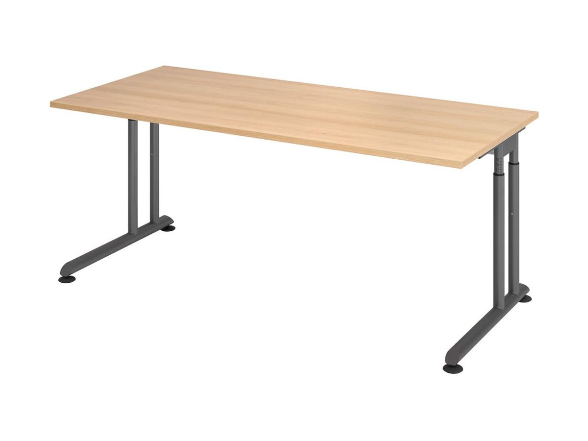 Schreibtisch C-Fuß 1800x800 mm Eiche