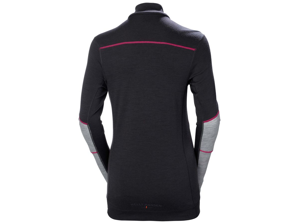 HELLY HANSEN LIFA Merino LS-Baselayer 75210 Gr. 2XL EBONY/GREY MELANGE