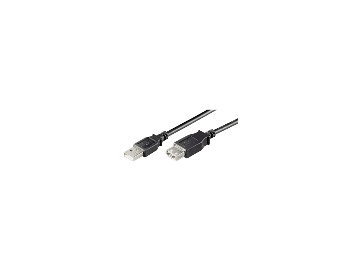 Goobay USB Verlängerungskabel 68903 USB 2.0 1,8m A-Stecker/A-Buchse sw