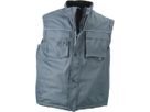 JN Workwear Vest JN813 100%PES, carbon, Größe 2XL