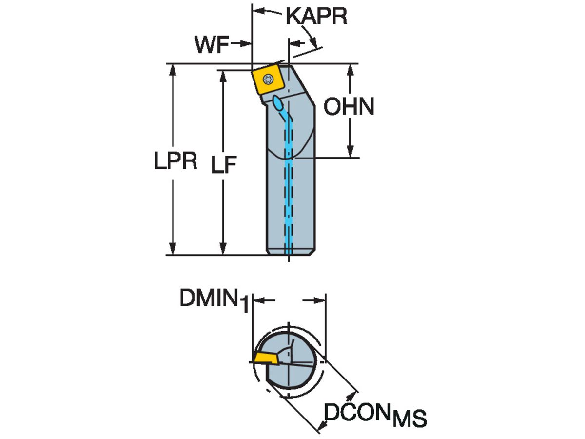 COROMANT T-MAX U-BOHRSTANGEN, EINTEILIG
