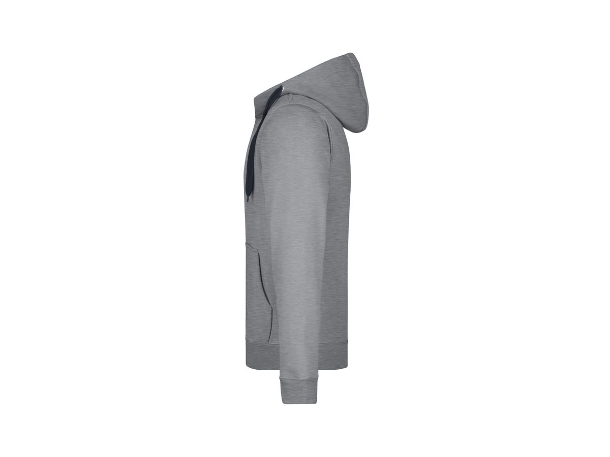 JN Mens Doubleface Jacket JN355 55%PES/45%BW, sports-grey/navy, Größe L