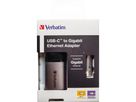 Verbatim USB Hub 49146 USB-C zu Gigabit-LAN Adapter