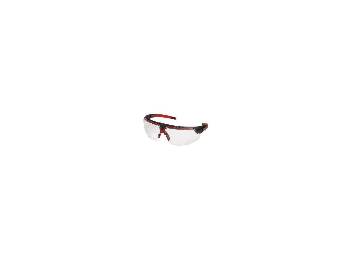 Honeywell Schutzbrille 1034836 AVATAR BLK/RED FRM CLEAR LENS HS ISO 9001/2000