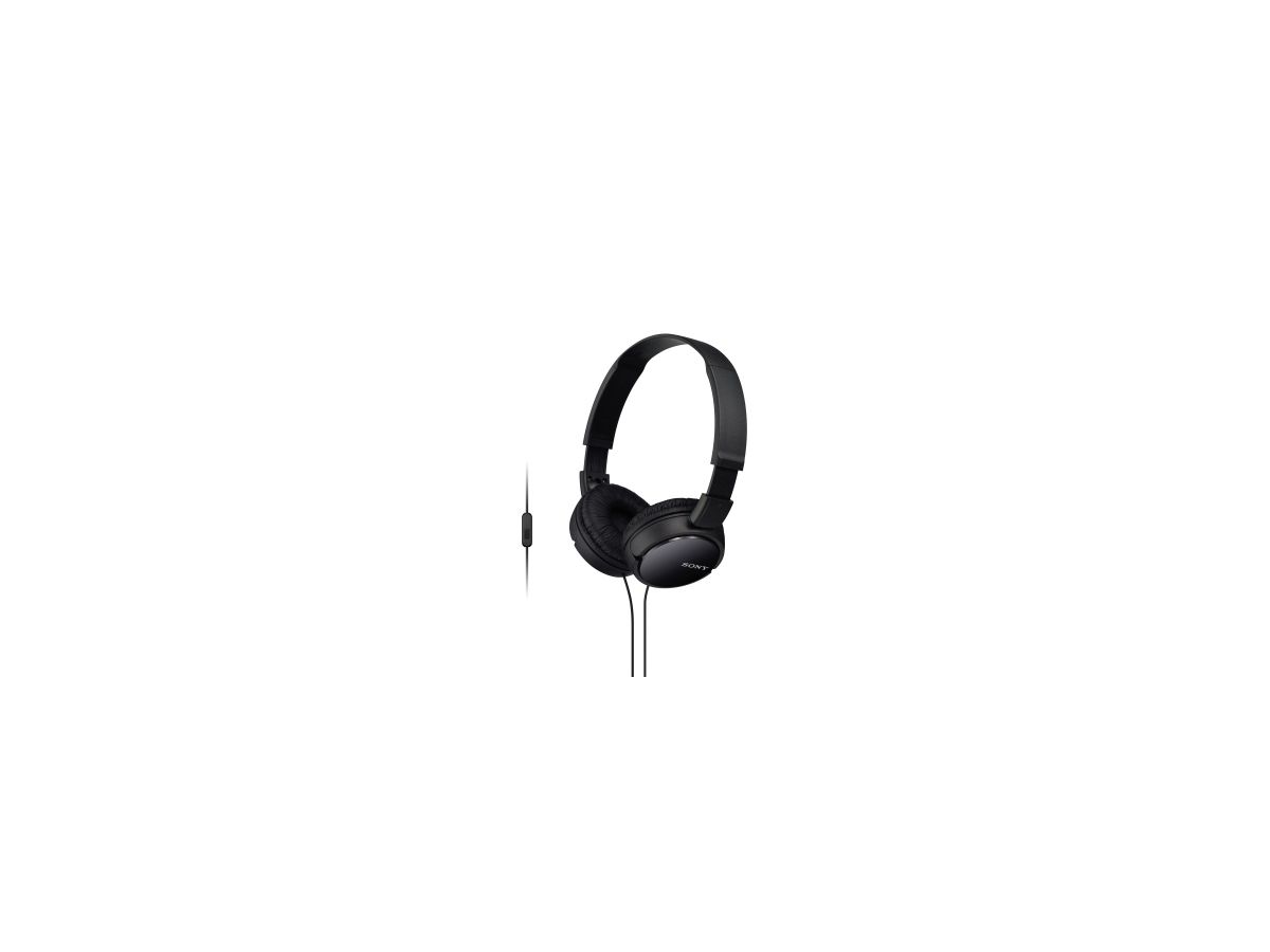 Sony Kopfhörer MDR-ZX110APB On-Ear Headset schwarz