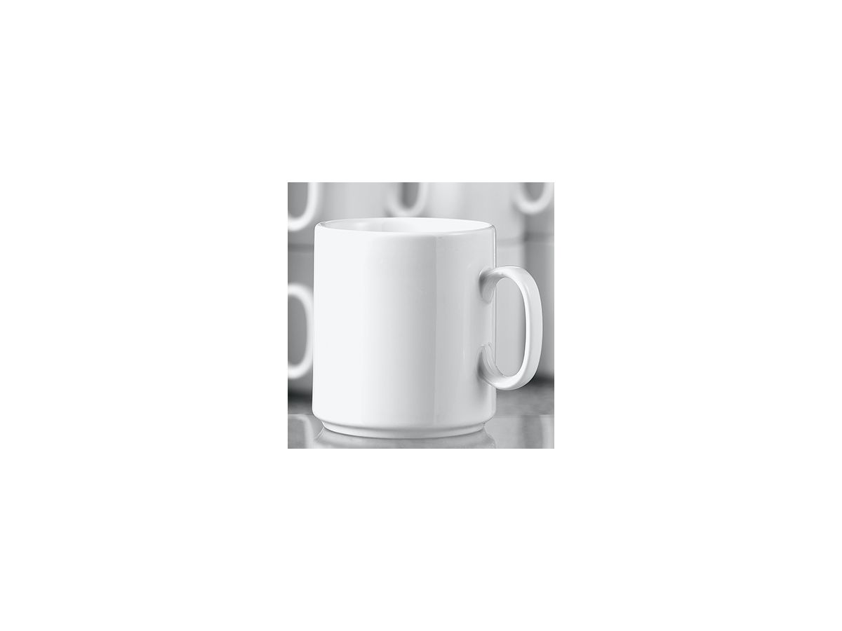 Esmeyer Kaffeebecher Diane 402-316 0,28l Porzellan weiß 6 St./Pack.