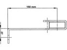 Wandanker 150 mm für Stahl-Leiter