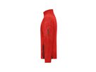 JN Men's Workwear Fleece Jacket JN842 100%PES, red/black, Größe XS