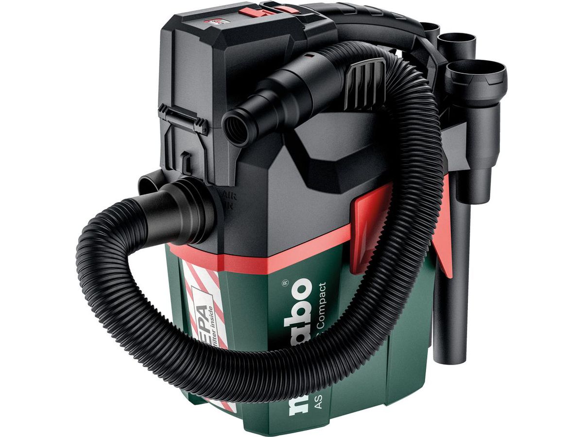 METABO Akku-Sauger AS 18 HEPA PC Compact Solo, im Karton