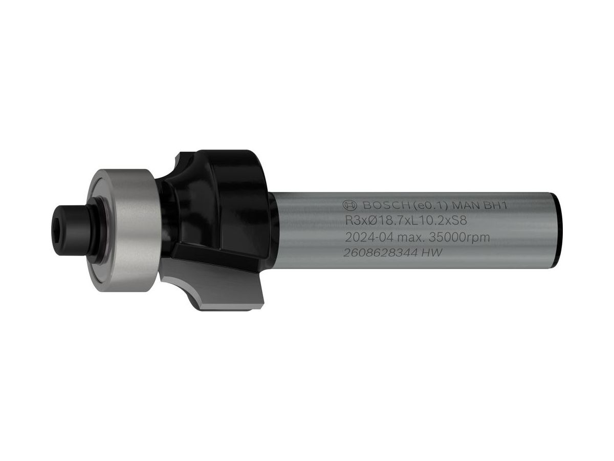 BOSCH Abrundfräser Standard for Wood 8 mm, R1 3 mm