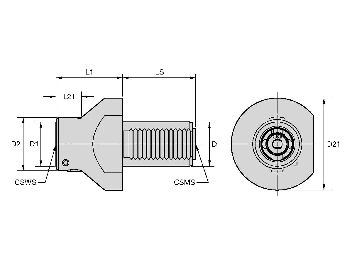 KENNAMETAL KM40RARVDI4060 KM KM40 D40 L1=60R RAPID