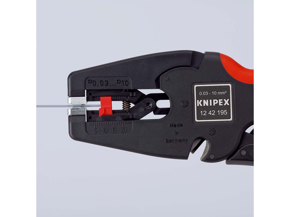 KNIPEX 12 42 195 SB MultiStrip 10 Automatische Abisolierzange 195 mm