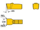 COROMANT T-Max Q-Cut Wendeplatte zum Einstechen N151.3-A105-25-4G1145
