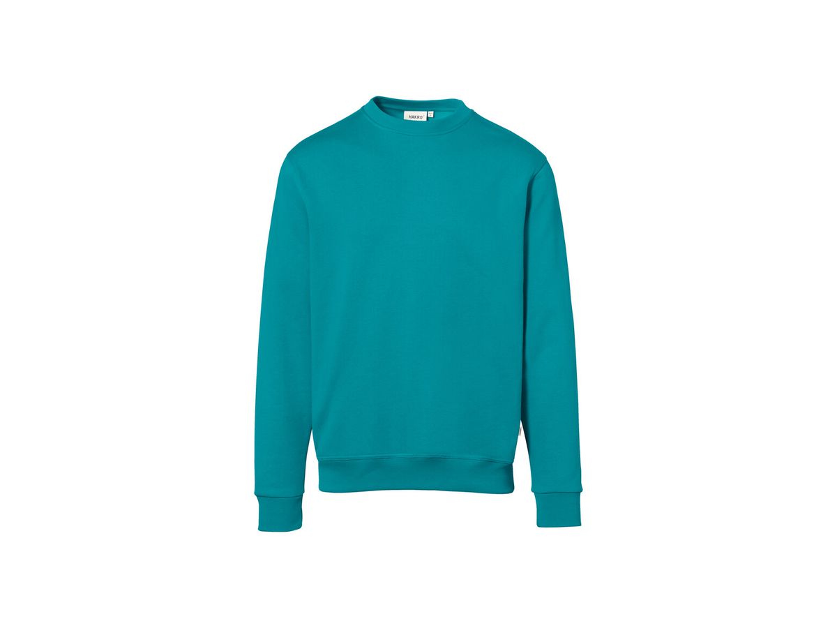HAKRO Sweatshirt Premium Nr. 471, Gr. XS 70%BW/30%PES, 300g/m², Farbe: smaragd