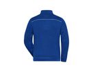 JN Herren Strickfleece-Jacke JN898 dark-royal-melange/navy, Größe S