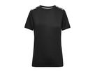 JN Ladies' Sports Shirt JN523 black/black-printed, Größe XXL