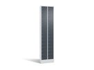 C+P Kleinfachschrank, Sockel 1950x460x200mm, 7035/7016, 2x15 Fächer