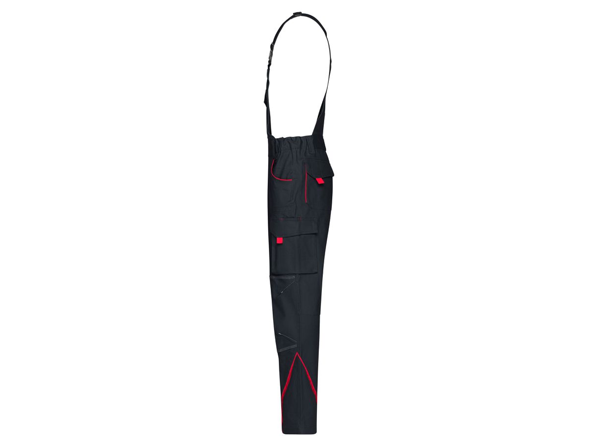 JN Funktionelle Latzhose JN848 carbon/red, Größe 52