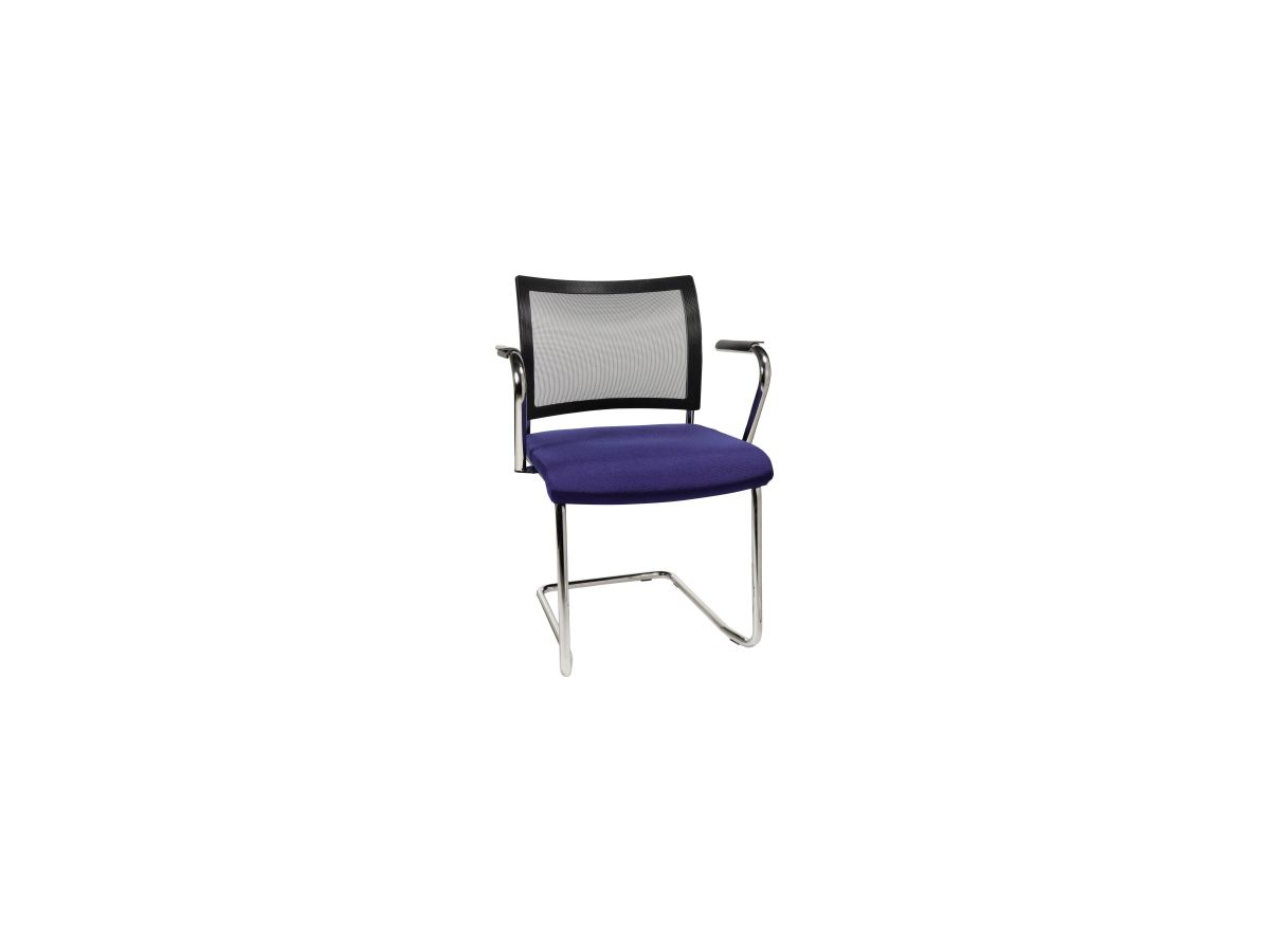 TOPSTAR Besucherstuhl Visit NV49AG26 Freischw. inkl. Arml. bl