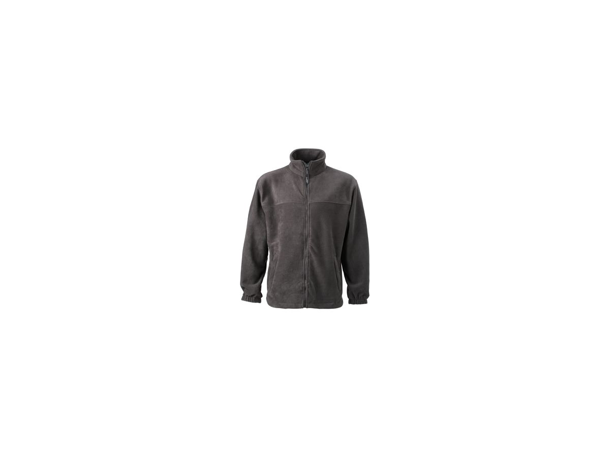 JN Full-Zip Fleece JN044 100%PES, dark-grey, Größe XL