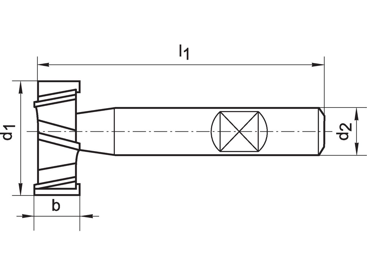 T-Nutenfräser D851 - AB HSSE 12,5 x 6,0 mm FORMAT