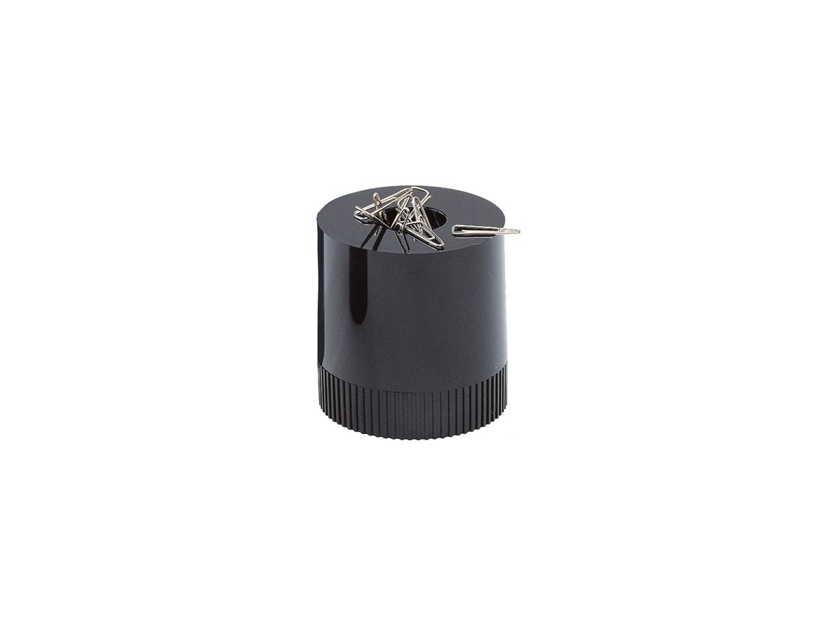 arlac Briefklammernspender clip-boy 21101 7x7x7cm gefüllt PS schwarz