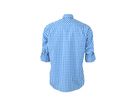 JN Mens Traditional Shirt JN638 100% BW, royal/white, Größe M