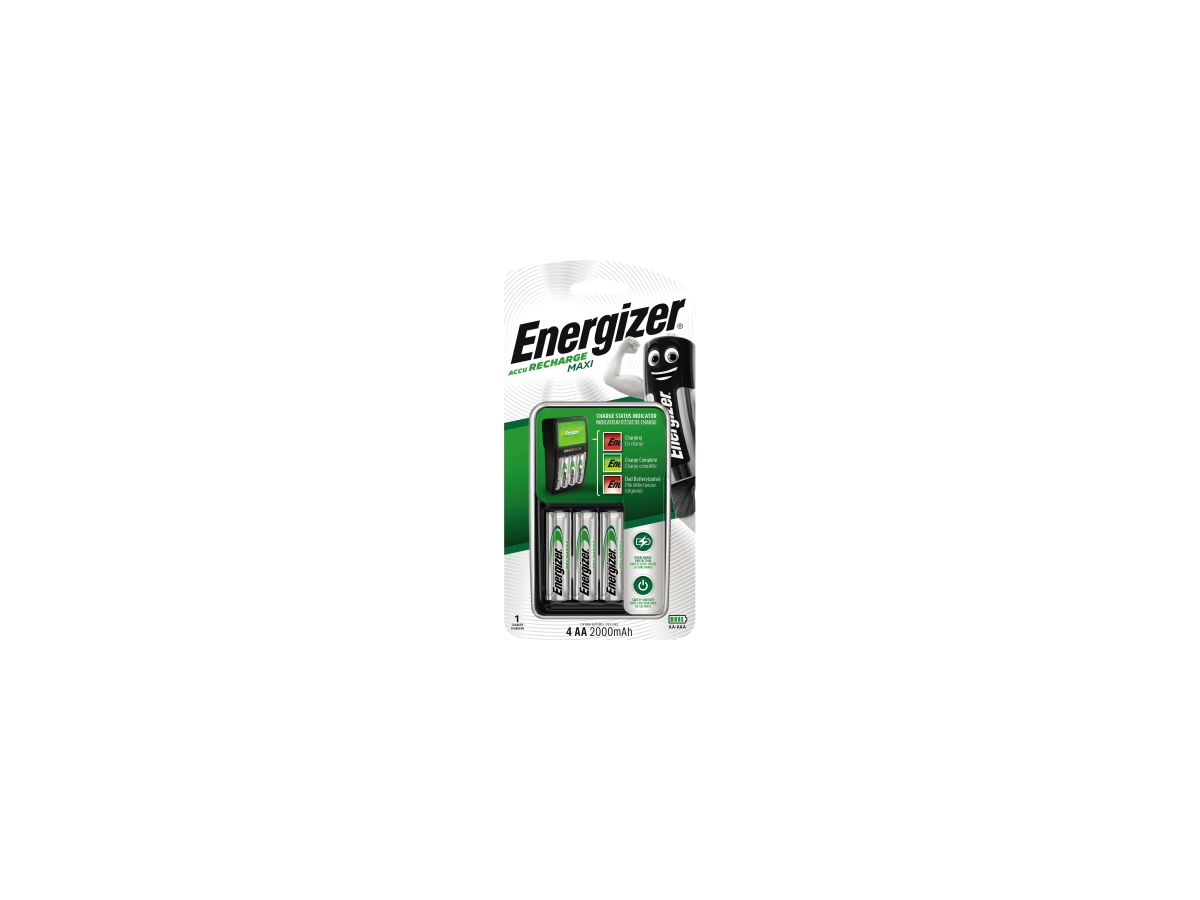 Energizer Akkuladegerät Maxi Charger 638582 für AA/AAA Akkus
