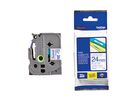 P-touch Schriftbandkassette TZE253 24mmx8m laminiert bl auf ws