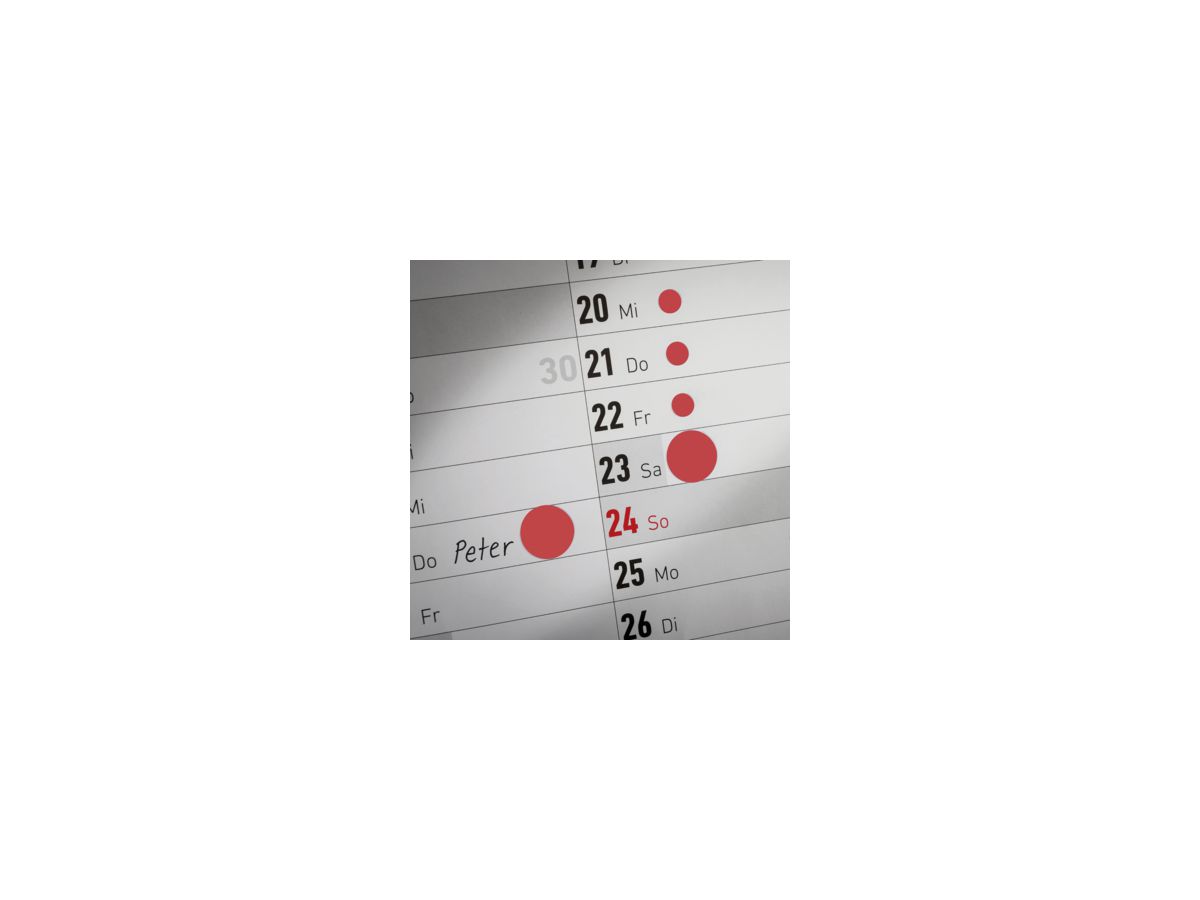 Avery Zweckform Markierungspunkt 3010 8mm rot 416 St./Pack.