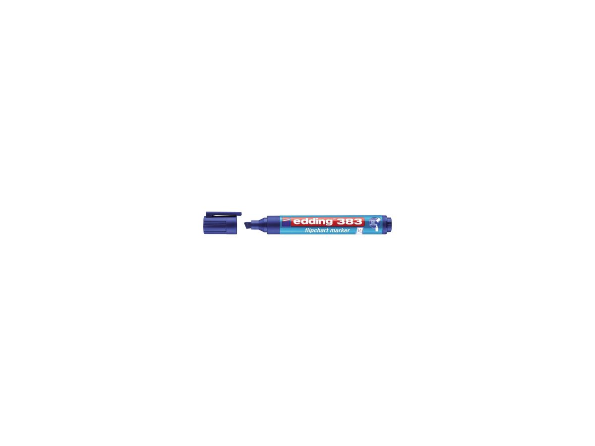 edding Flipchartmarker 383 4-383003 1-5mm Keilspitze blau