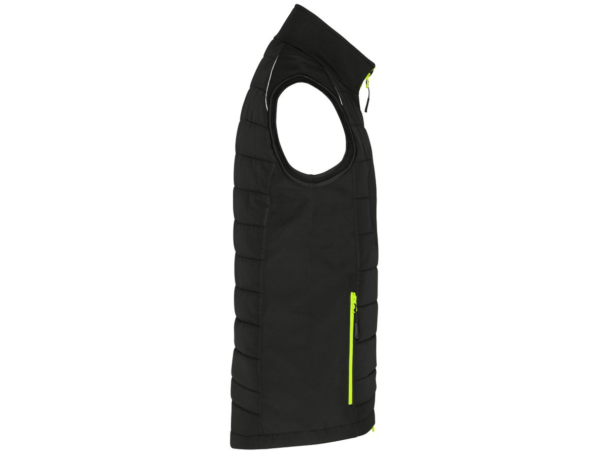 JN Men's Hybrid Vest JN1822 black/neon-yellow Gr. S