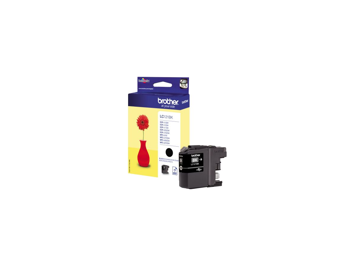Brother Tintenpatrone LC121BK 300Seiten schwarz