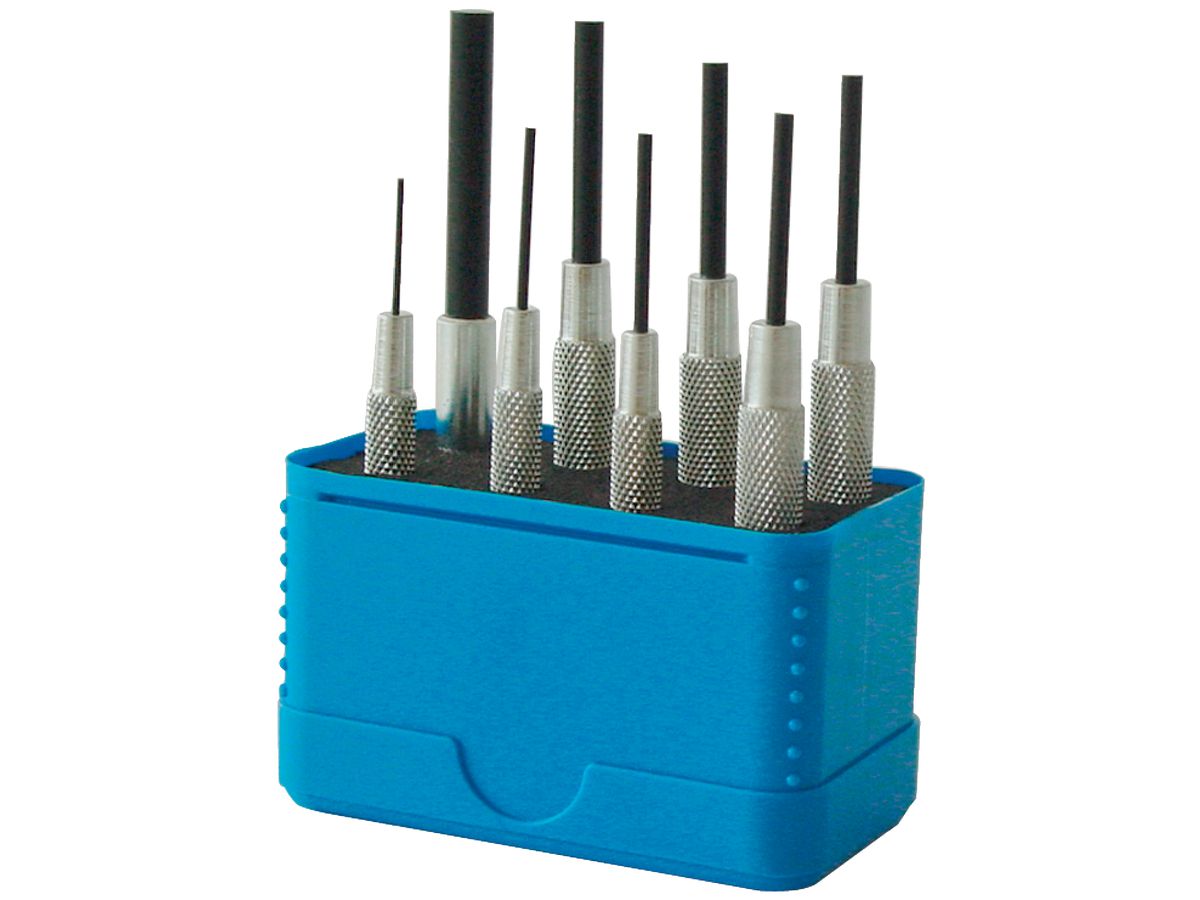 Pin punch set with sleee stand FORMAT